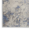 Nourison Silky Textures SLY04 Blue Ivory Grey Area Rug Texture Image