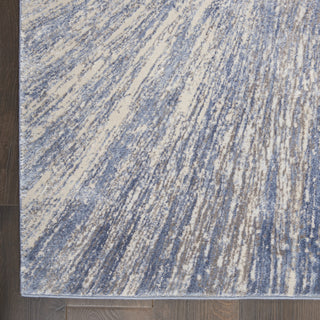 Nourison Silky Textures SLY05 Blue Grey Area Rug Texture Image