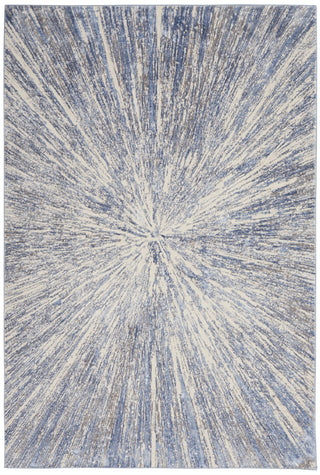 Nourison Silky Textures SLY05 Blue Grey Area Rug main image