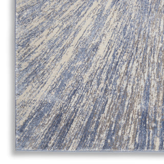 Nourison Silky Textures SLY05 Blue Grey Area Rug Texture Image