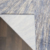 Nourison Silky Textures SLY05 Blue Grey Area Rug Corner Image
