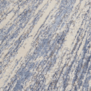 Nourison Silky Textures SLY05 Blue Grey Area Rug Texture Image