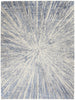 Nourison Silky Textures SLY05 Blue Grey Area Rug Main Image