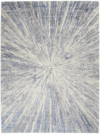 Nourison Silky Textures SLY05 Blue Grey Area Rug Main Image
