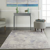 Nourison Silky Textures SLY06 Ivory/Grey Area Rug Corner Image