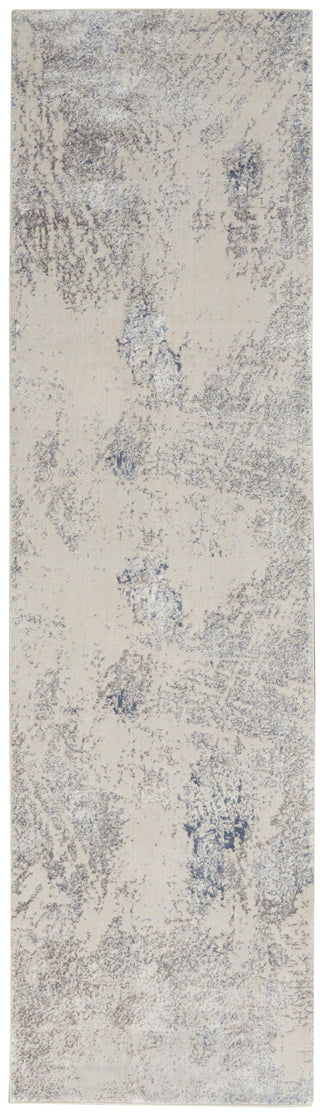 Nourison Silky Textures SLY06 Ivory/Grey Area Rug Main Image