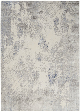 Nourison Silky Textures SLY06 Ivory/Grey Area Rug Main Image