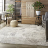 Nourison Silky Textures SLY06 Ivory/Grey Area Rug Texture Image