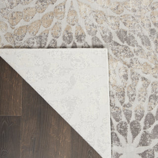 Nourison Silky Textures SLY07 Ivory/Beige Area Rug Corner Image