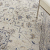 Nourison Silky Textures SLY08 Ivory/Grey Area Rug Corner Image