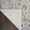 Nourison Silky Textures SLY08 Ivory/Grey Area Rug Corner Image