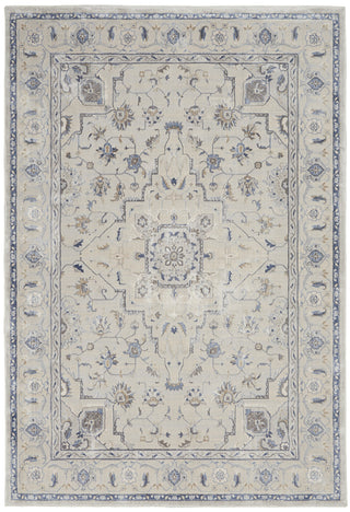 Nourison Silky Textures SLY08 Ivory/Grey Area Rug main image