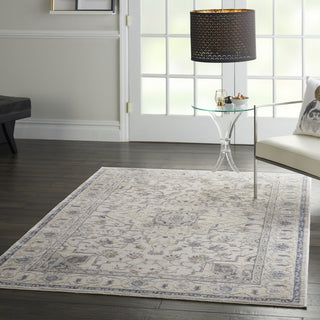 Nourison Silky Textures SLY08 Ivory/Grey Area Rug Texture Image