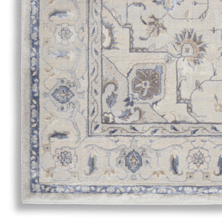 Nourison Silky Textures SLY08 Ivory/Grey Area Rug Texture Image
