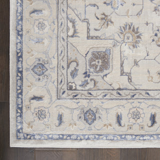 Nourison Silky Textures SLY08 Ivory/Grey Area Rug Texture Image