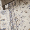 Nourison Silky Textures SLY08 Ivory/Grey Area Rug Corner Image