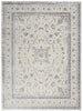 Nourison Silky Textures SLY08 Ivory/Grey Area Rug Main Image