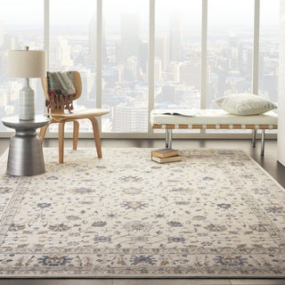 Nourison Silky Textures SLY09 Ivory Area Rug Corner Image