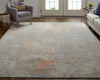 Havila Fine Rugs Murtaugh S1020 Gray/Multi Area Rug Lifestyle Image Feature