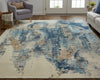 Havila Fine Rugs Murtaugh S1024 Blue/Gold Area Rug Lifestyle Image Feature