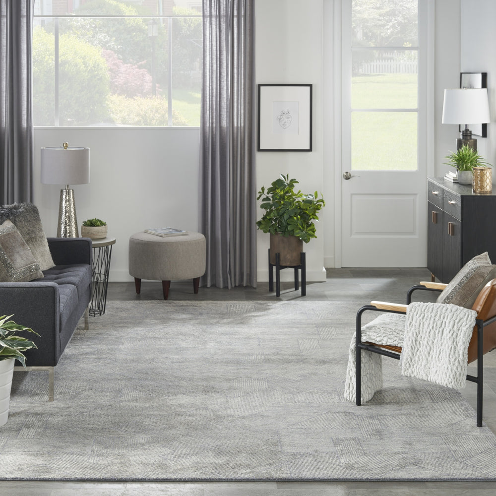 Nourison Ma30 Star SMR01 Slate Area Rug by Michael Amini Room Image Feature