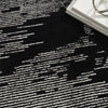 Nourison Ma30 Star SMR02 Black Ivory Area Rug by Michael Amini Corner Image