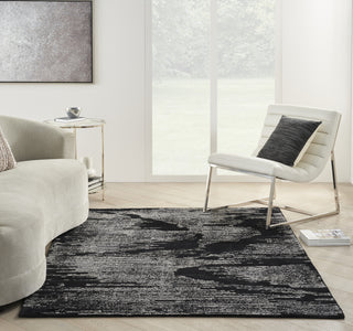Nourison Ma30 Star SMR02 Black Ivory Area Rug by Michael Amini Room Image Feature