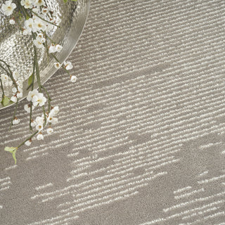 Nourison Ma30 Star SMR02 Taupe/Ivory Area Rug by Michael Amini Corner Image