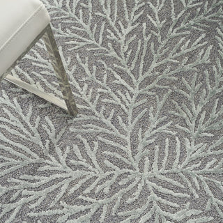 Nourison Ma30 Star SMR03 Slate/Teal Area Rug by Michael Amini Corner Image