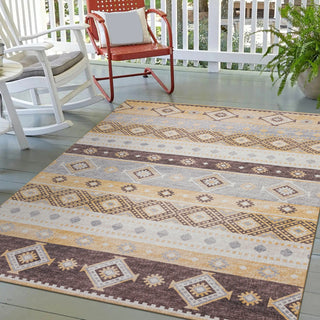 Dalyn Sedona SN12 Goldenrod Machine Washable Area Rug Outdoor Lifestyle Image Feature