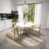 Dalyn Sedona SN12 Goldenrod Machine Washable Area Rug Round Lifestyle Image Feature