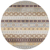 Dalyn Sedona SN12 Goldenrod Machine Washable Area Rug Round Main Image