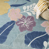 Nourison Suncoast SNC01 Blue Multicolor Area Rug Corner Image