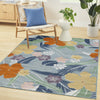Nourison Suncoast SNC01 Blue Multicolor Area Rug Room Image Feature