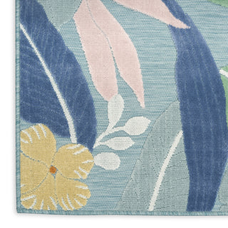 Nourison Suncoast SNC01 Blue Multicolor Area Rug Texture Image