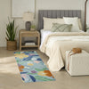Nourison Suncoast SNC01 Blue Multicolor Area Rug Corner Image
