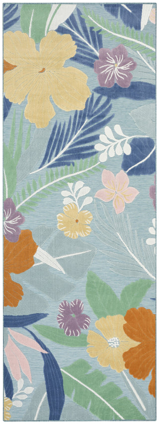Nourison Suncoast SNC01 Blue Multicolor Area Rug Main Image