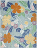 Nourison Suncoast SNC01 Blue Multicolor Area Rug Main Image