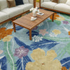 Nourison Suncoast SNC01 Blue Multicolor Area Rug Room Image Feature