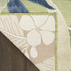 Nourison Suncoast SNC01 Green Blue Area Rug Corner Image