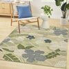 Nourison Suncoast SNC01 Green Blue Area Rug Room Image Feature