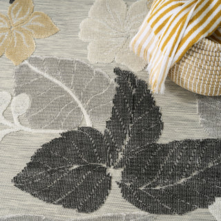 Nourison Suncoast SNC01 Grey Area Rug Corner Image