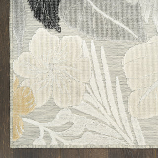 Nourison Suncoast SNC01 Grey Area Rug Detail Image