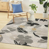 Nourison Suncoast SNC01 Grey Area Rug Room Image Feature