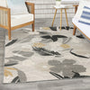 Nourison Suncoast SNC01 Grey Area Rug Corner Image