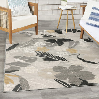 Nourison Suncoast SNC01 Grey Area Rug Corner Image
