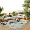 Nourison Suncoast SNC01 Grey Area Rug Corner Image