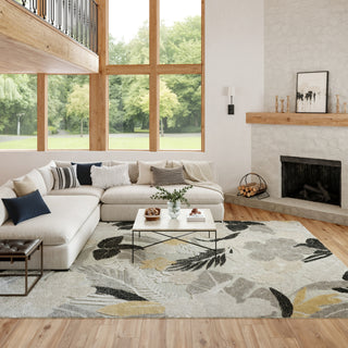 Nourison Suncoast SNC01 Grey Area Rug Room Image Feature
