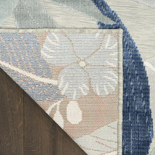 Nourison Suncoast SNC01 Grey Area Rug Corner Image