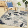 Nourison Suncoast SNC01 Grey Area Rug Room Image Feature
